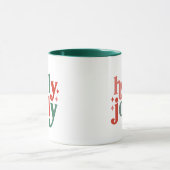 Mug Holly Jolly - Typographie des Fêtes Rétro (Centre)