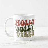 Mug Holly Jolly Vibes Retro 1960 Noël Cadeau (Gauche)