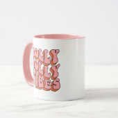 Mug Holly Jolly Vibes - Retro Holiday Cheval (Devant gauche)