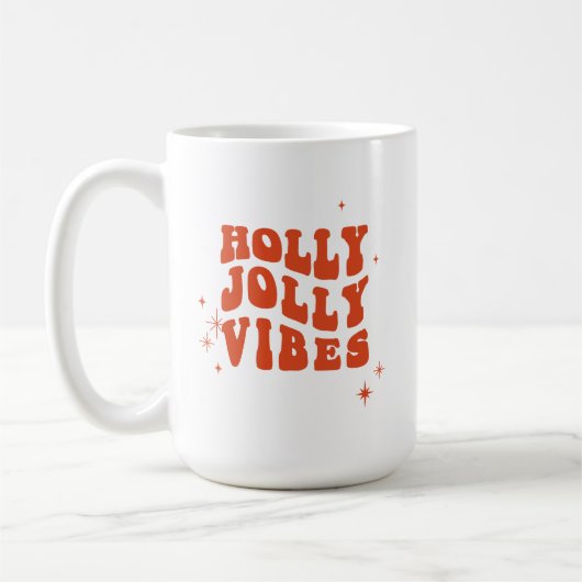 Mug Holly Jolly Vibes - Un Message De Vacances (Gauche)