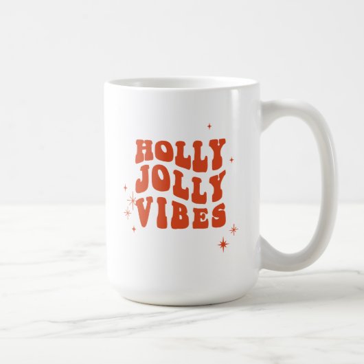 Mug Holly Jolly Vibes - Un Message De Vacances (Droite)