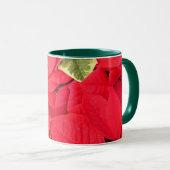 Mug Holly Point Poinsettias vacances Floral (Devant droit)