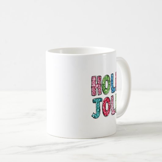 Mug Holly Xmas Jolly Vibes Super Retro Hipe Noël (Devant droit)