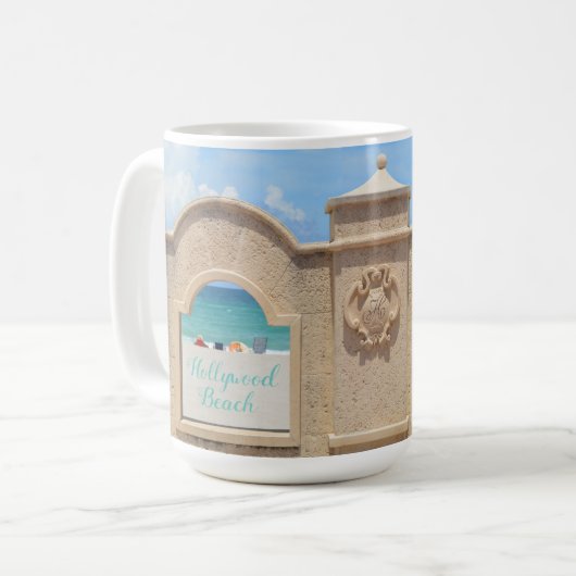 Mug Hollywood Beach Floride Broadwalk Oceanview (Devant gauche)