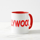 Mug "#HOLLYWOOD" Belle Conception. Commandez dès maint (Devant droit)