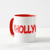 Mug "#HOLLYWOOD" Belle Conception. Commandez dès maint (Devant gauche)