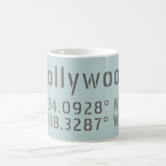 Mug Hollywood Latitude Longitude (Centre)