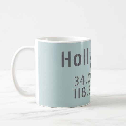 Mug Hollywood Latitude Longitude (Gauche)