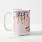 Mug Holographe Rose rose mariée Douche Douce 16e (Gauche)