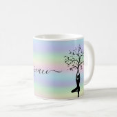 Mug Holographie moderne, Yoga de la paix (Devant droit)