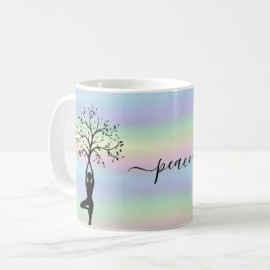 Mug Holographie moderne, Yoga de la paix