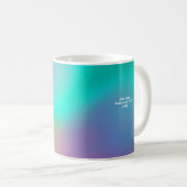Mug Holographique Wonderland | monogramme personnalisé (Devant droit)