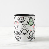 Mug Holy Chrismaroly Pattern – Funny Christmas Trees (Centre)
