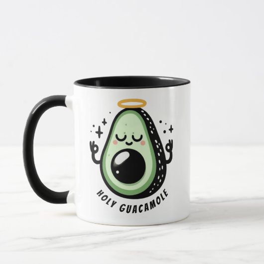 Mug Holy Guacamole Zen Avocat – Matinée Mindful (Gauche)