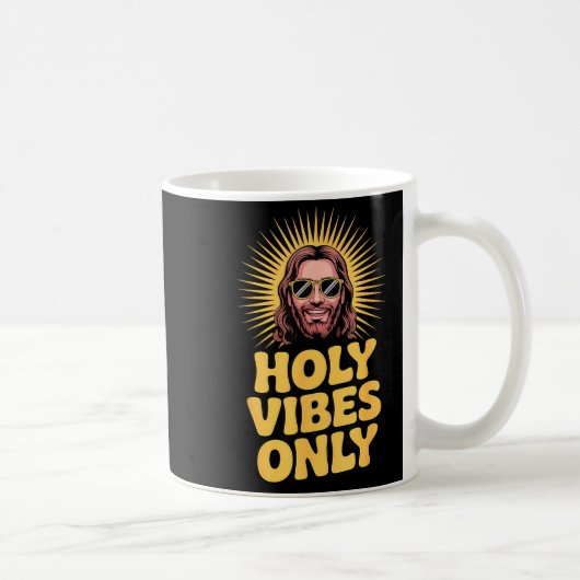 Mug Holy Vibes Only Funny Jesus Religious Christian Fa (Droite)