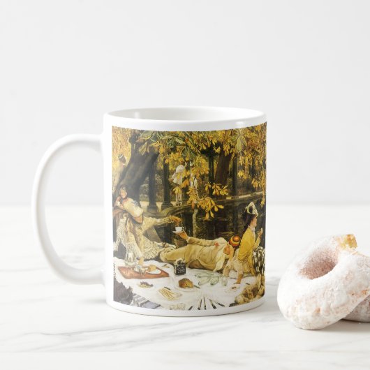 Mug Holyday, le pique-nique de James Tissot, Art Victo (Avec donut)