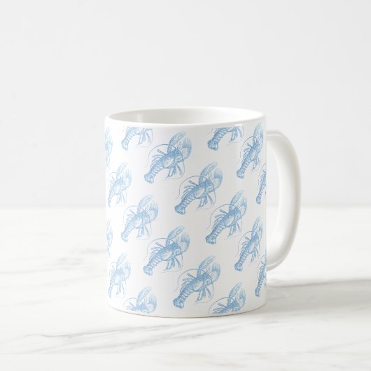Mug Homard bleu (Devant droit)