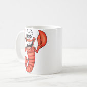 Mug Homard de sourire drôle (Devant gauche)