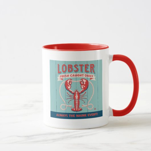 Mug Homard frais pris tous les jours | Maine (Droite)