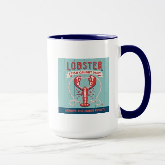 Mug Homard frais pris tous les jours | Maine (Droite)