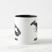 Mug Homard noir et blanc Personnalisé (Centre)