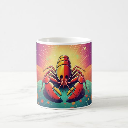 Mug Homard psychédélique Art Océan (Centre)