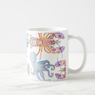Mug Homard rose et bleu