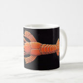 Mug Homard sauvage vintage (Devant droit)