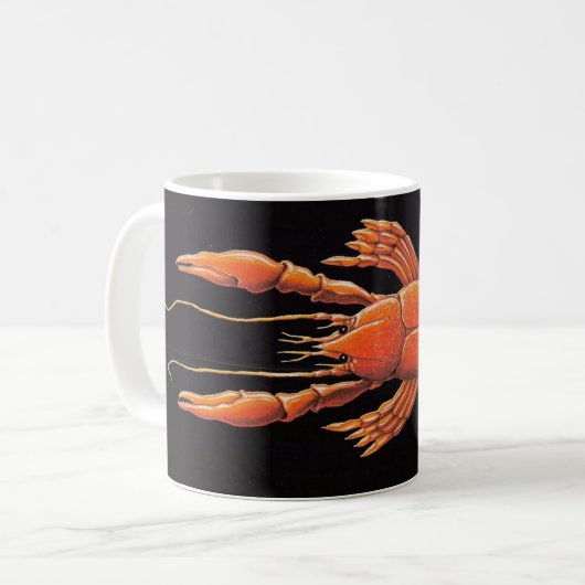 Mug Homard sauvage vintage (Devant gauche)