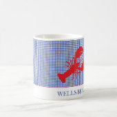 Mug Homard Texte personnalisé Rouge Blanc Bleu Contrôl (Centre)