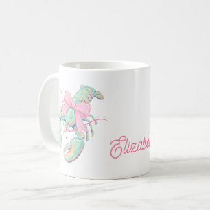 Mug Homards aquarelle pastel élégants personnalisés