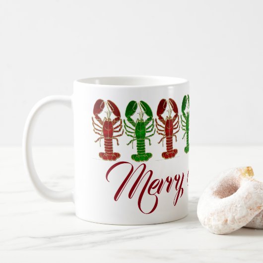 Mug Homards de Noël (Avec donut)