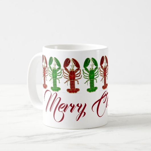 Mug Homards de Noël (Devant gauche)