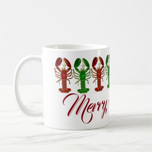 Mug Homards de Noël (Gauche)