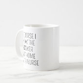 Mug Home Health Nurse Coffee Mug/Funny Nurse Gift/Nurs (Devant gauche)