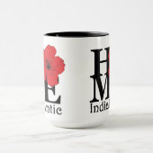 Mug HOME Indialantic Red Hibiscus 15oz (Centre)