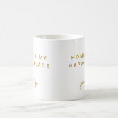 Mug Home is My Happy Place with Name (Centre)