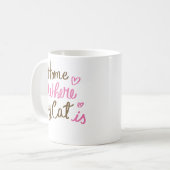 Mug Home is where my cat (Devant gauche)