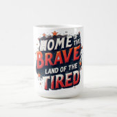 Mug Home of brave Land of the tired (Centre)