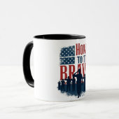 Mug Home of the Brave Salute Tee (Devant gauche)