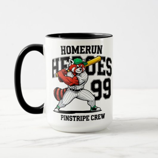Mug Home Run Heroes, Red Panda Crew (Gauche)