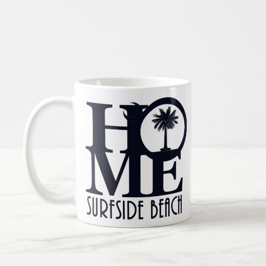 Mug HOME Surfside Beach SC 11oz (Gauche)
