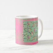 Mug "Home Sweet Home" Floral Font Green (Devant droit)