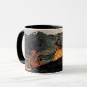 Mug Homer - Embrasser la lune (Devant gauche)