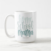 Mug Homeschool Mama Est Date Personnalisée Couleurs Bl (Gauche)