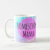 Mug Homeschool Mama Funny Maman Café (Gauche)