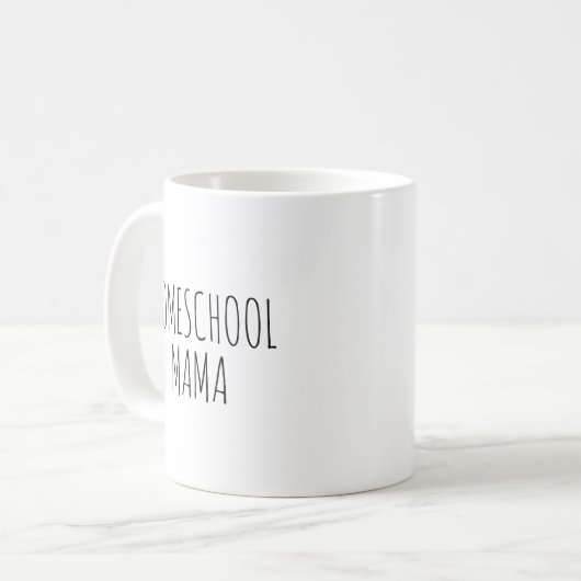Mug "Homeschool Mama" inspirée par RAE DUNN (Devant gauche)
