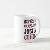 Mug Homeschool Maman Ajouter Juste Du Café (Devant droit)