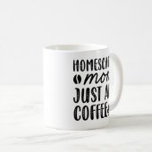 Mug Homeschool Maman Ajouter Juste Du Café (Devant droit)
