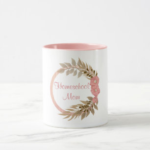 Mug Homeschool Maman Pink Floral